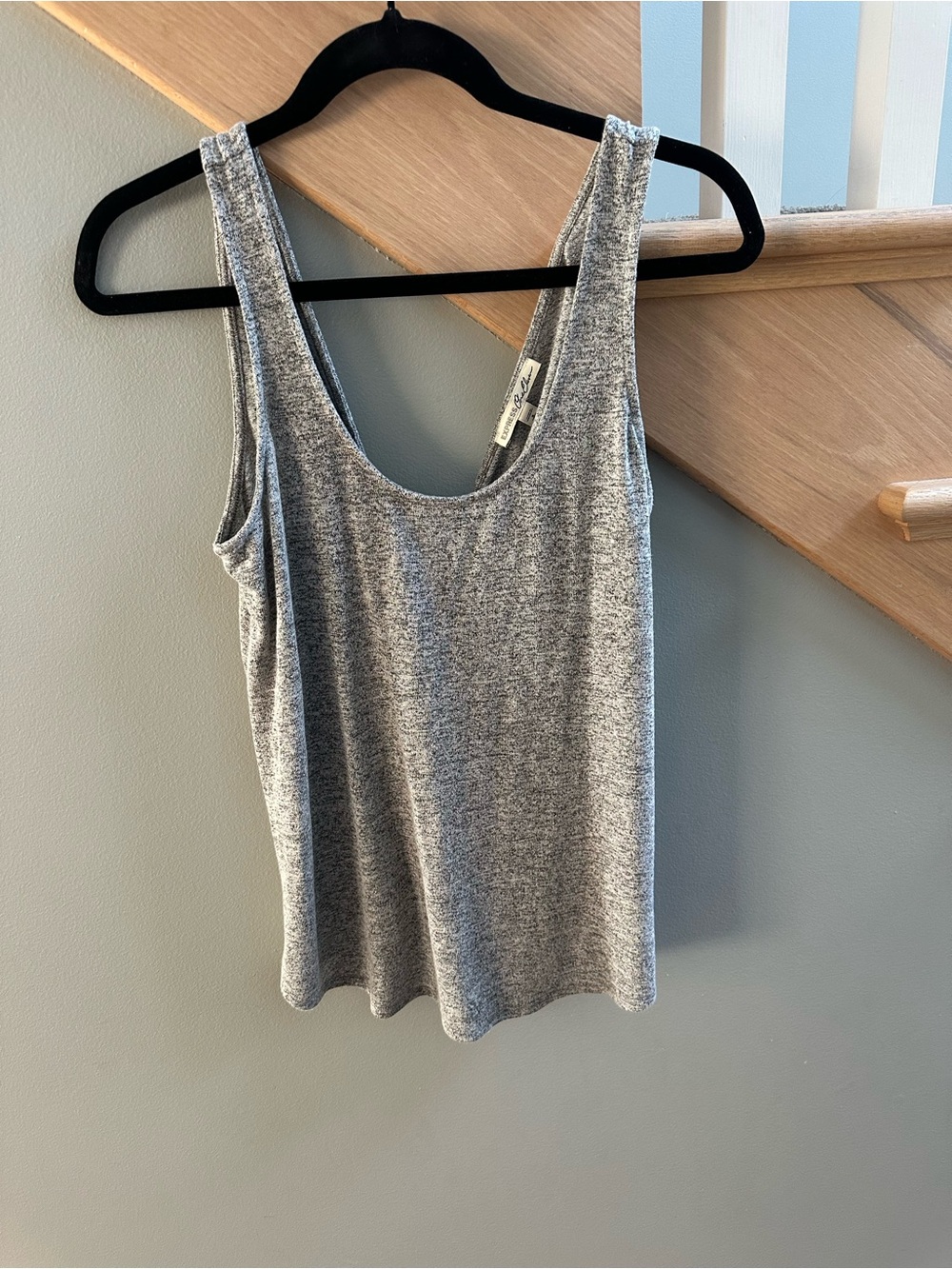 Express Gray Scoop Neck Tank Top